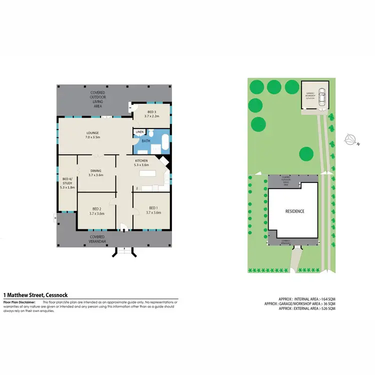 Floorplan of Homely house listing, 1 Matthew Street, Cessnock NSW 2325