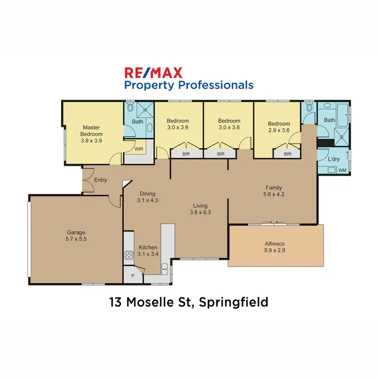 Floorplan of Homely house listing, 13 Moselle Street, Springfield QLD 4300