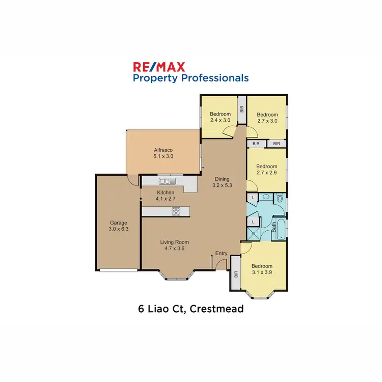 Floorplan of Homely house listing, 6 Liao Court, Crestmead QLD 4132