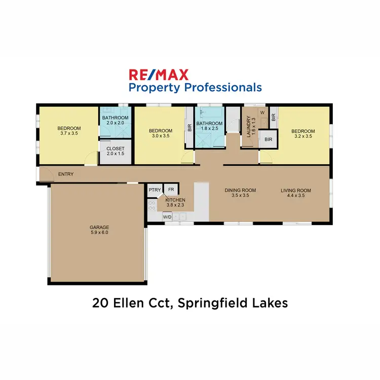 Floorplan of Homely house listing, 20 Ellen Circuit, Springfield Lakes QLD 4300