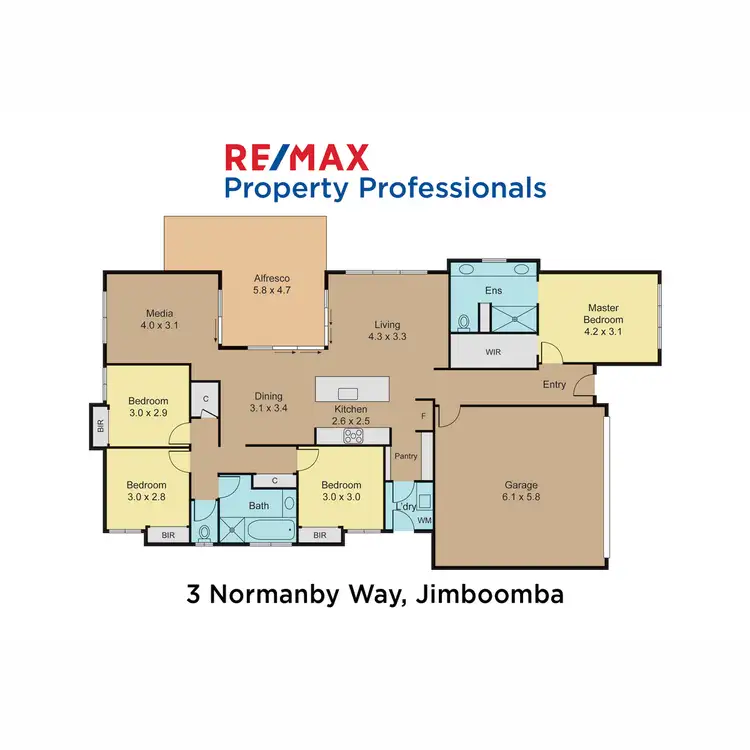Floorplan of Homely house listing, 3 Normanby Way, Jimboomba QLD 4280