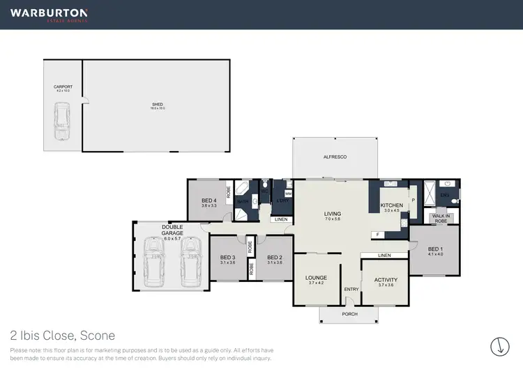 Floorplan of Homely house listing, 2 Ibis Place, Scone NSW 2337