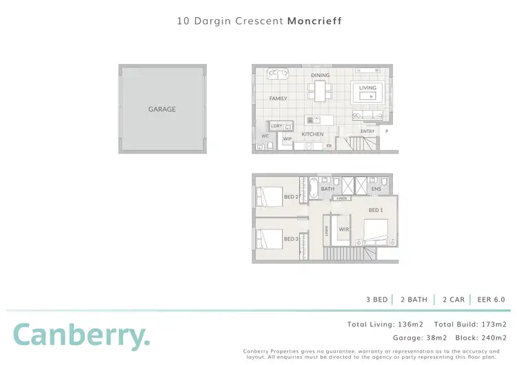 Floorplan of Homely house listing, 10 Dargin Crescent, Moncrieff ACT 2914