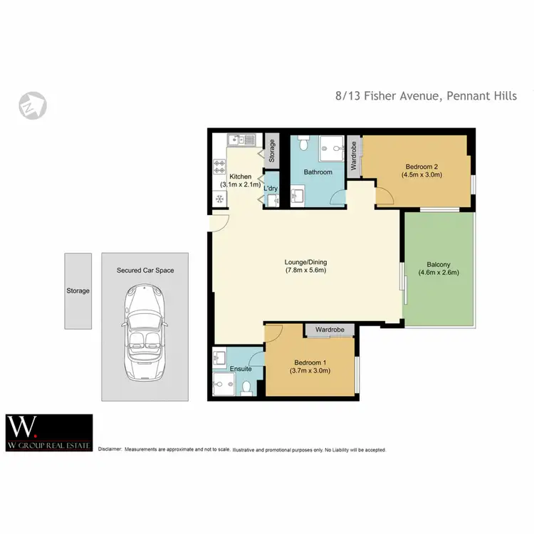 Floorplan of Homely apartment listing, 8/13 Fisher Avenue, Pennant Hills NSW 2120