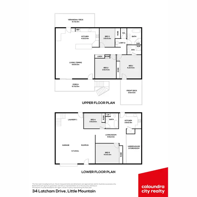 Floorplan of Homely house listing, 34 Latcham Drive, Little Mountain QLD 4551
