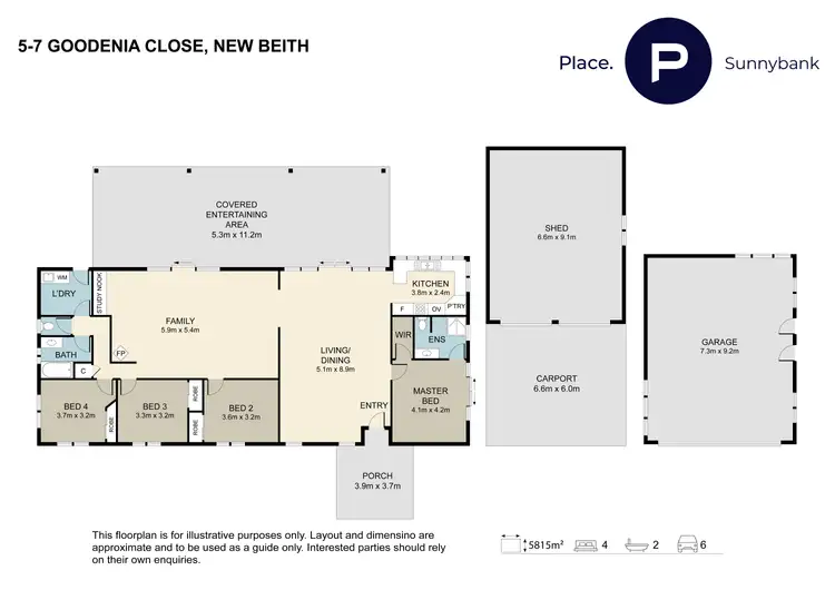 Floorplan of Homely house listing, 5-7 Goodenia Close, New Beith QLD 4124