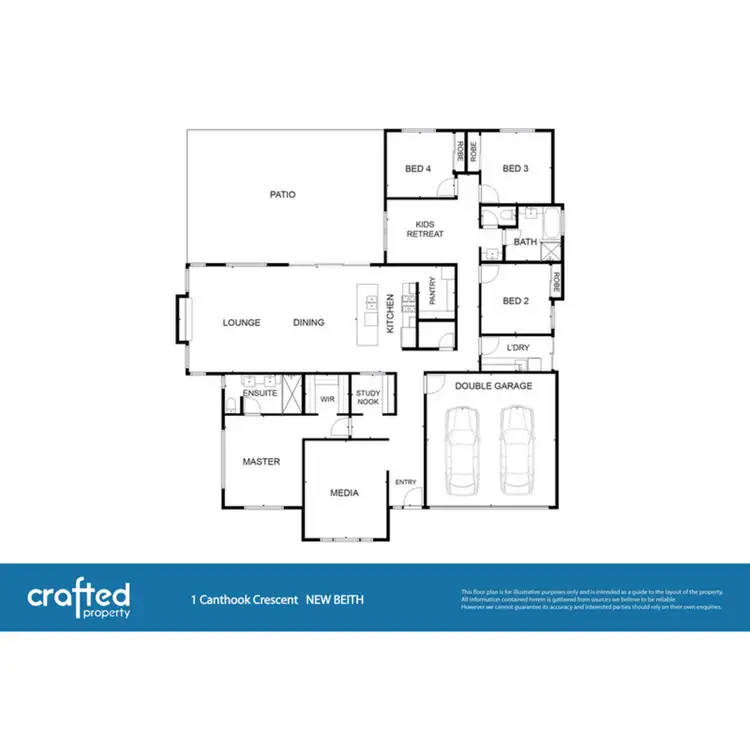 Floorplan of Homely house listing, 1 Canthook Crescent, New Beith QLD 4124