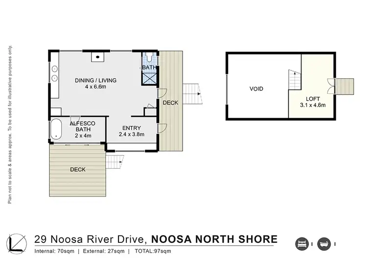 Floorplan of Homely house listing, 29 Noosa River Drive, Noosa North Shore QLD 4565