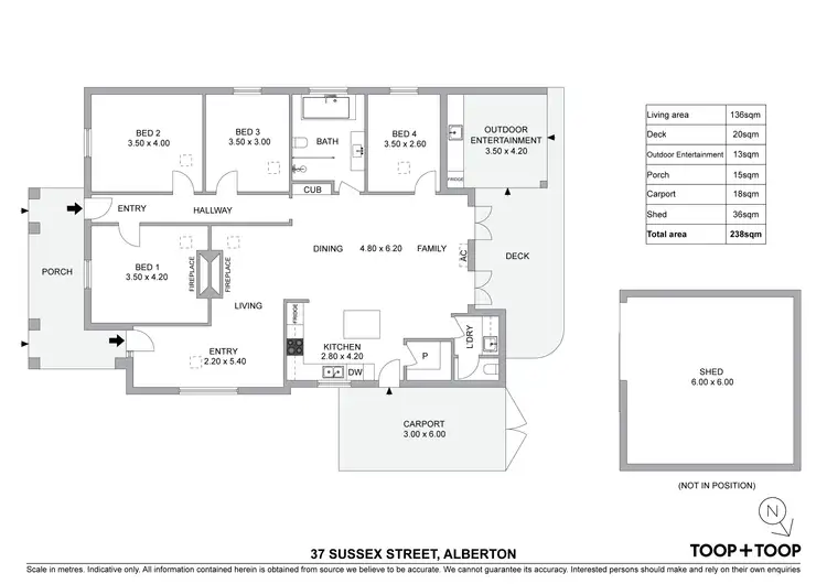 Floorplan of Homely house listing, 37 Sussex Street, Alberton SA 5014