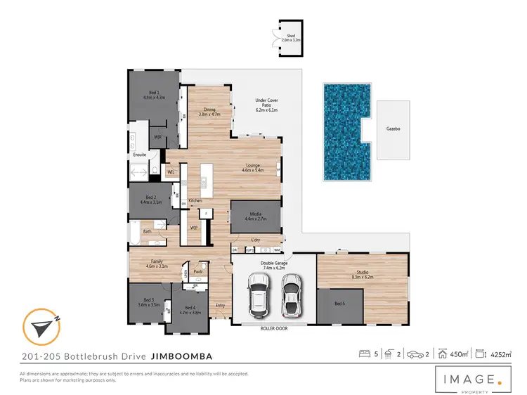 Floorplan of Homely rural property listing, 201-205 Bottlebrush Drive, Jimboomba QLD 4280