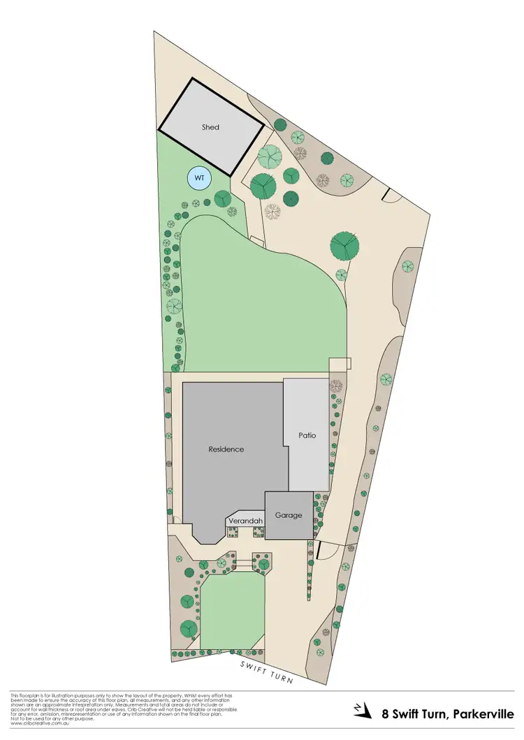 Floorplan of Homely house listing, 8 Swift Turn, Parkerville WA 6081