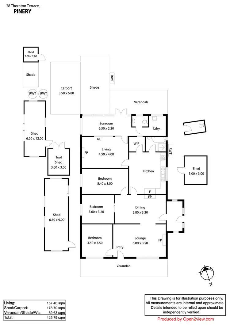 Floorplan of Homely house listing, 28 Thornton Terrace, Pinery SA 5460