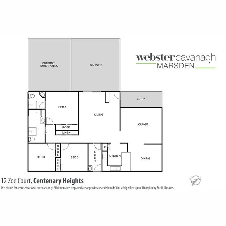 Floorplan of Homely house listing, 12 Zoe Court, Centenary Heights QLD 4350