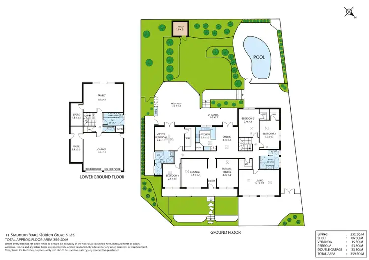 Floorplan of Homely house listing, 11 Staunton Road, Golden Grove SA 5125