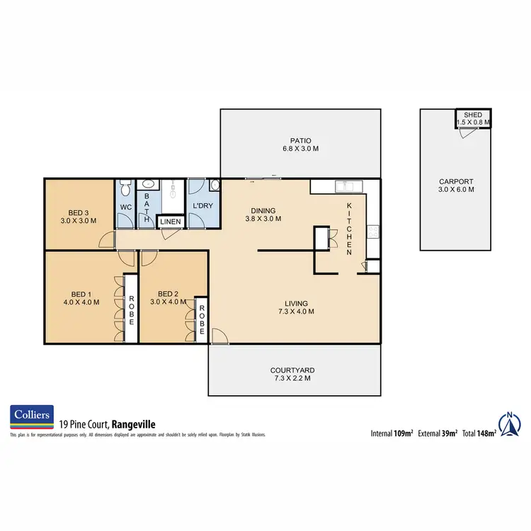 Floorplan of Homely house listing, 19 Pine Court, Rangeville QLD 4350