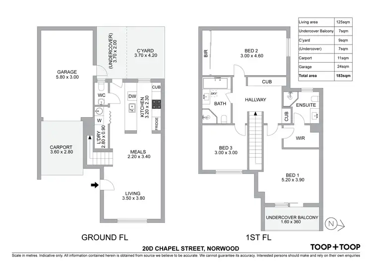 Floorplan of Homely house listing, 20D Chapel Street, Norwood SA 5067