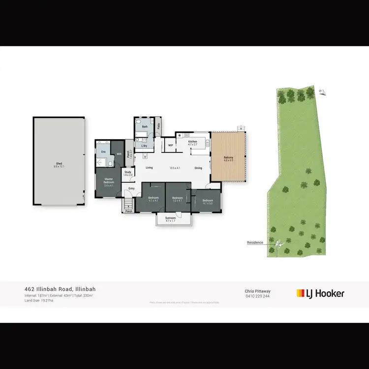 Floorplan of Homely rural property listing, 462 Illinbah Road, Illinbah QLD 4275