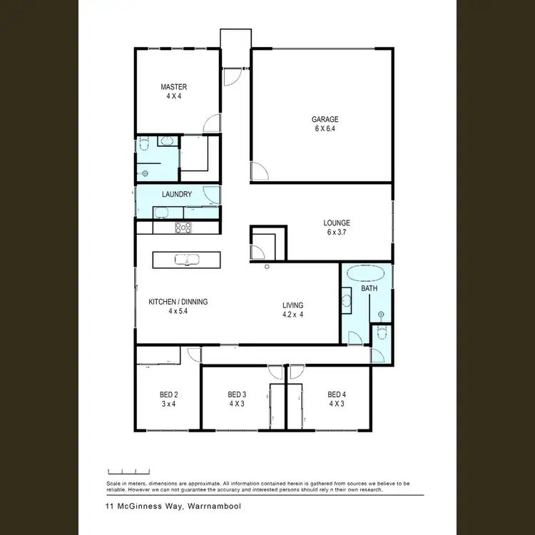 Floorplan of Homely house listing, 11 McGinness Way, Warrnambool VIC 3280