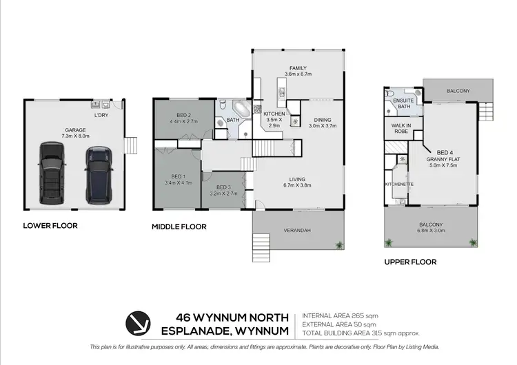 Floorplan of Homely unit listing, 46 Wynnum North Esplanade, Wynnum QLD 4178