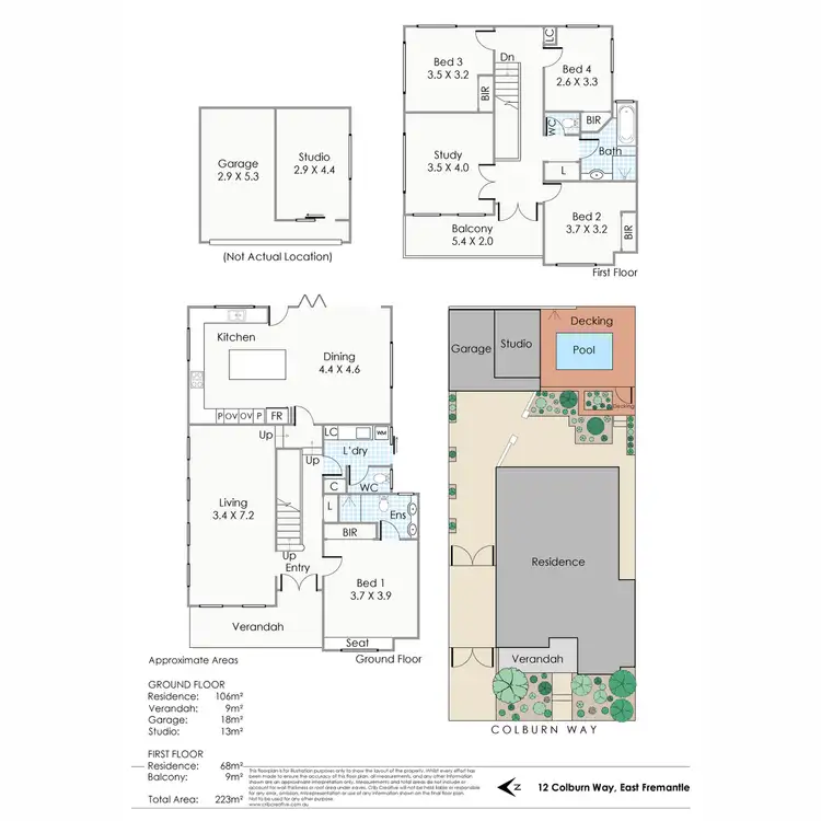 Floorplan of Homely house listing, 12 Colburn Way, East Fremantle WA 6158