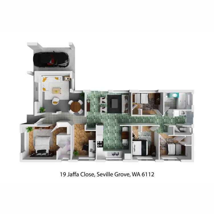 Floorplan of Homely house listing, 19 Jaffa Close, Seville Grove WA 6112