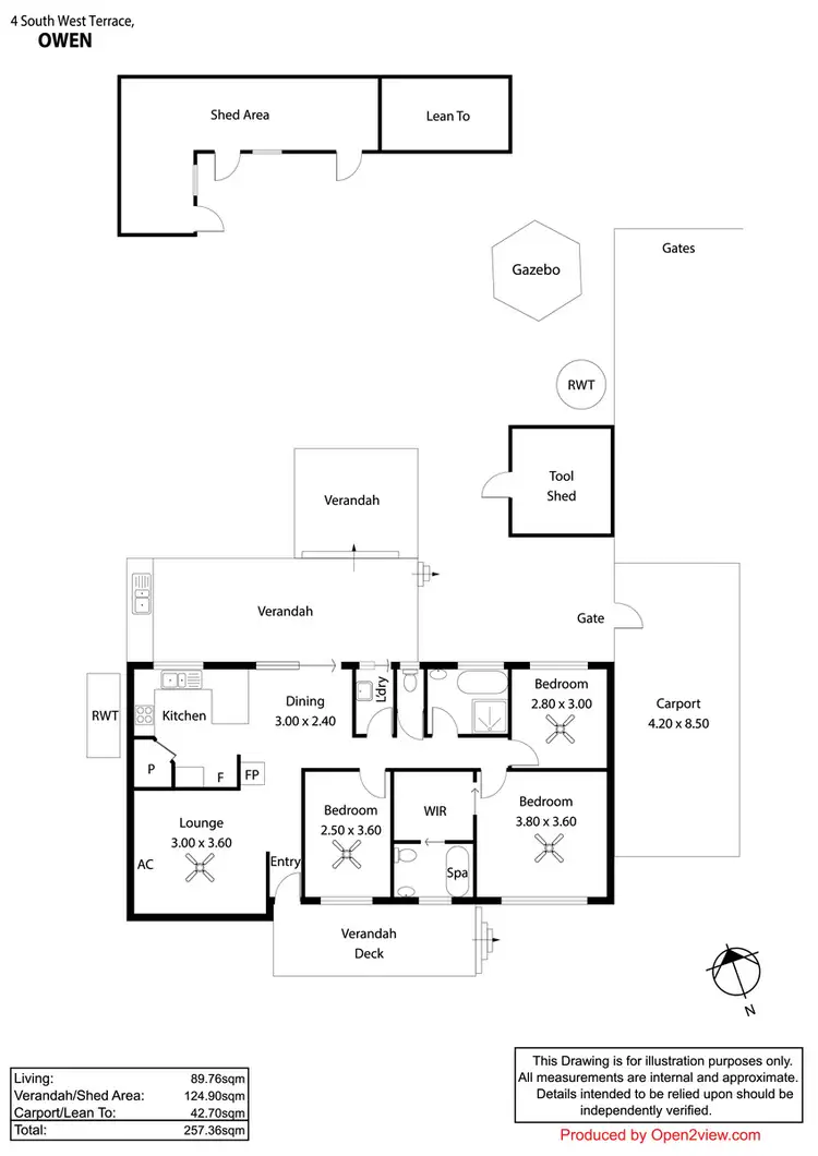 Floorplan of Homely house listing, Lot 197 (4) South West Terrace, Owen SA 5460