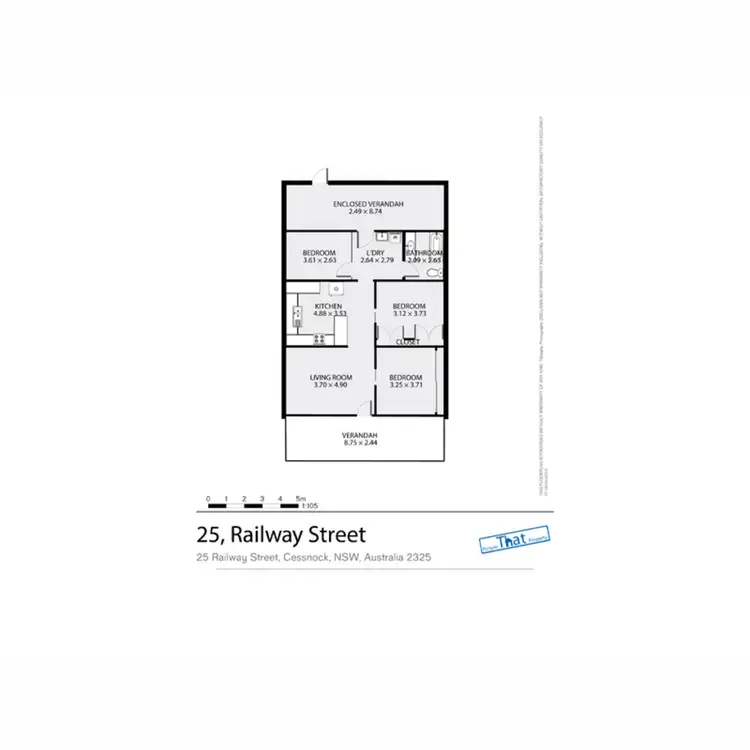 Floorplan of Homely house listing, 25 Railway Street, Cessnock NSW 2325