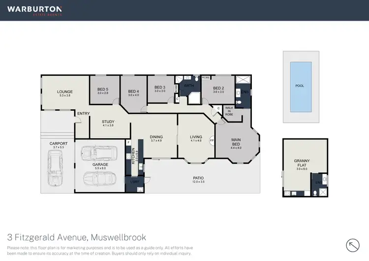 Floorplan of Homely house listing, 3 Fitzgerald Avenue, Muswellbrook NSW 2333
