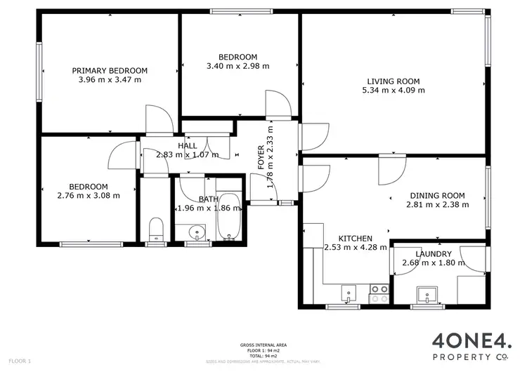Floorplan of Homely house listing, 9 Barwick Place, Gagebrook TAS 7030