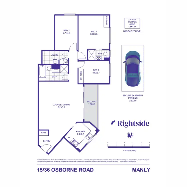 Floorplan of Homely apartment listing, 15/36 Osborne Road, Manly NSW 2095