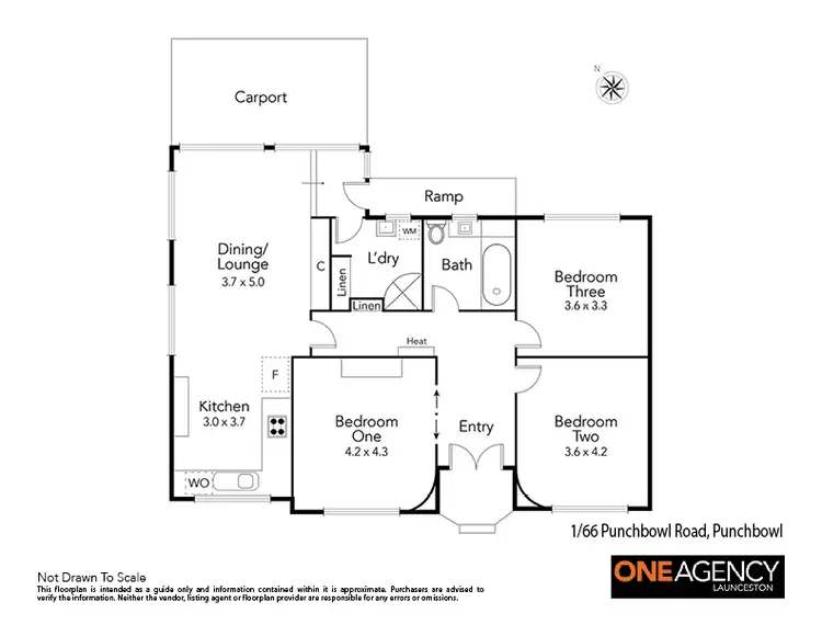 Floorplan of Homely house listing, 1/166 Punchbowl Road, Newstead TAS 7250