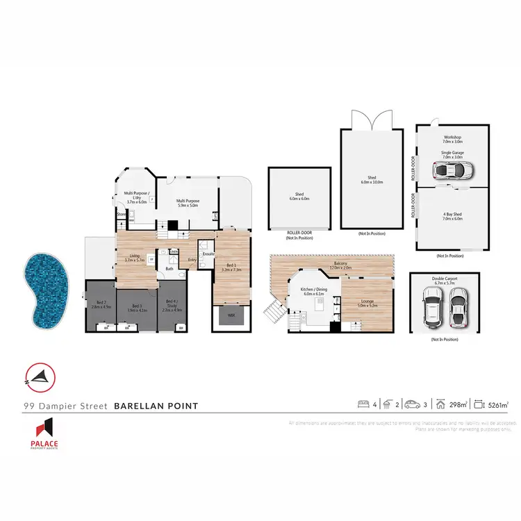 Floorplan of Homely house listing, 99 Dampier Street, Barellan Point QLD 4306
