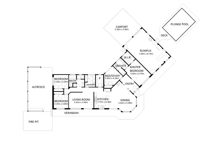 Floorplan of Homely house listing, 16 John R Hodgson Drive, Yackandandah VIC 3749