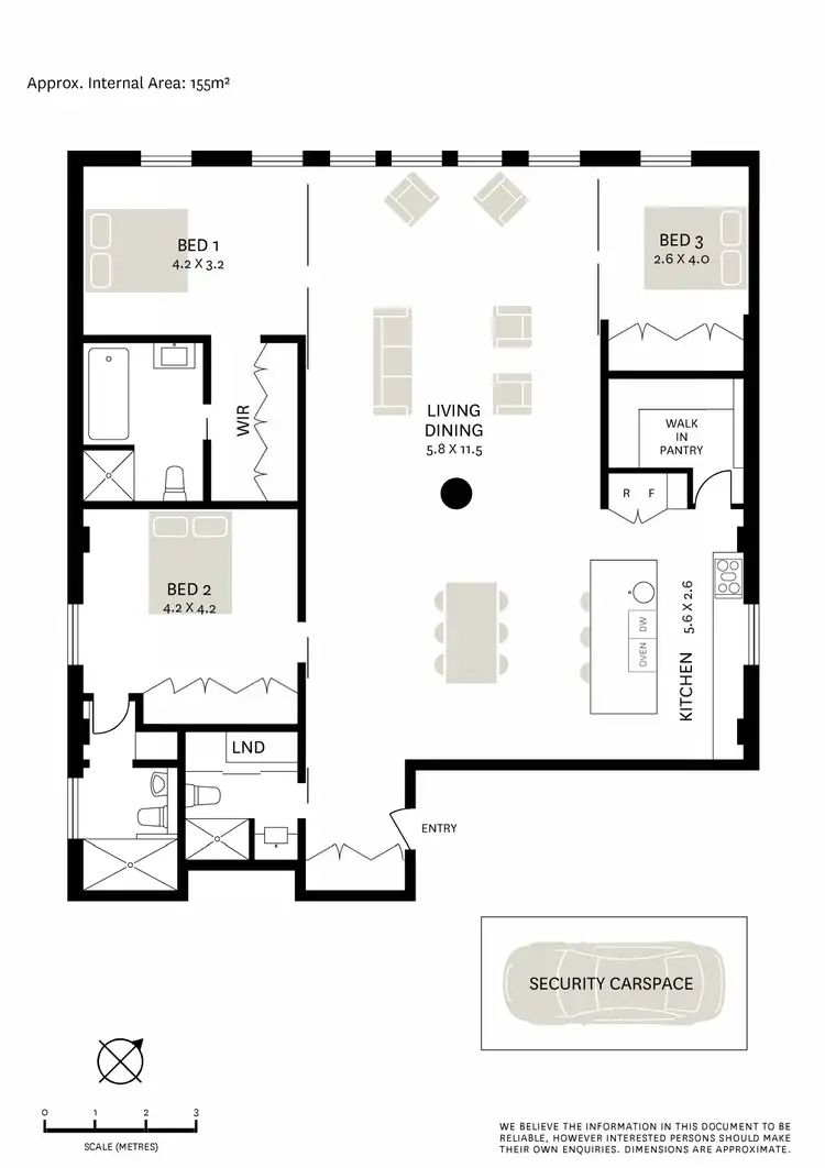 Floorplan of Homely apartment listing, 5/36-38 Hutchinson Street, Surry Hills NSW 2010