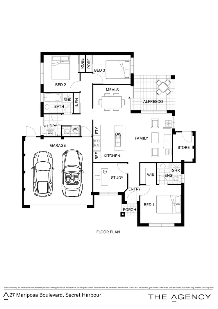 Floorplan of Homely house listing, 27 Mariposa Boulevard, Secret Harbour WA 6173