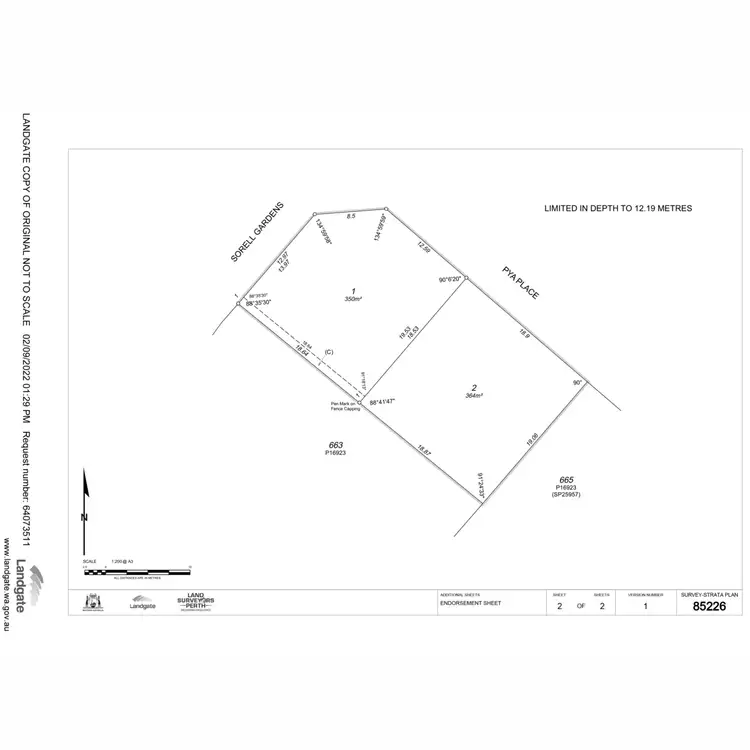 Floorplan of Homely land listing, 4 Sorell Gardens, Joondalup WA 6027