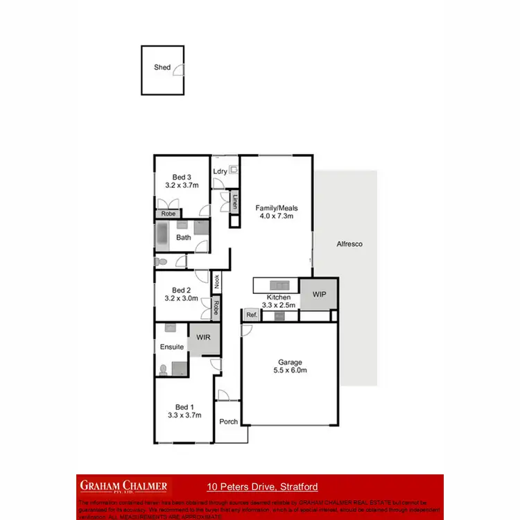 Floorplan of Homely house listing, 10 Peters Drive, Stratford VIC 3862