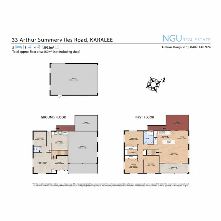 Floorplan of Homely rural property listing, 33 Arthur Summervilles Road, Karalee QLD 4306