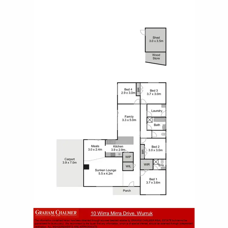 Floorplan of Homely house listing, 10 Wirra Mirra Drive, Wurruk VIC 3850