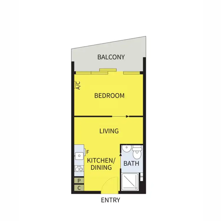 Floorplan of Homely apartment listing, Unit 212/8 Porter Street, Prahran VIC 3181