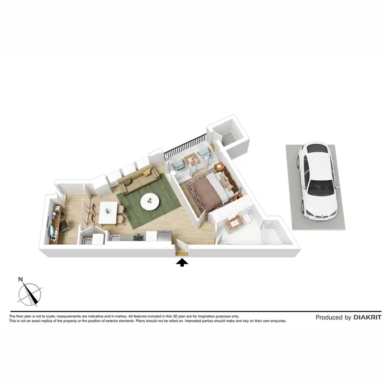 Floorplan of Homely apartment listing, 209/1 Palmer Street, Richmond VIC 3121