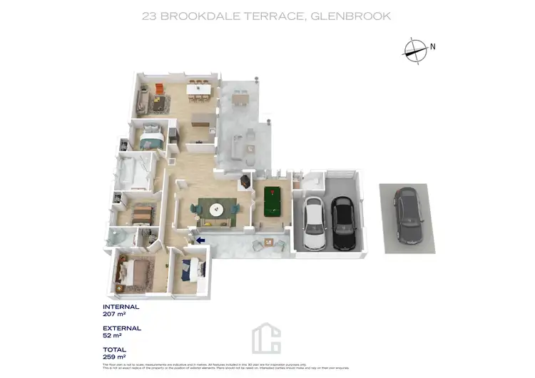 Floorplan of Homely house listing, 23 Brookdale Terrace, Glenbrook NSW 2773