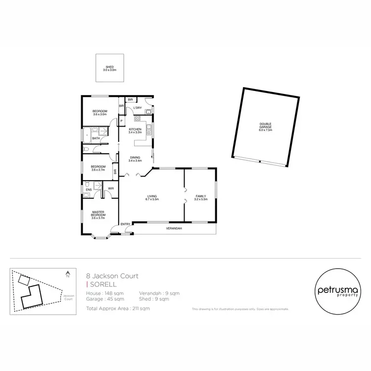 Floorplan of Homely house listing, 8 Jackson Court, Sorell TAS 7172