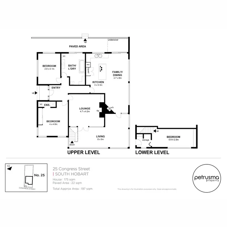 Floorplan of Homely house listing, 25 Congress Street, South Hobart TAS 7004