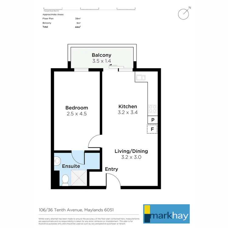 Floorplan of Homely apartment listing, 106/36 Tenth Avenue, Maylands WA 6051