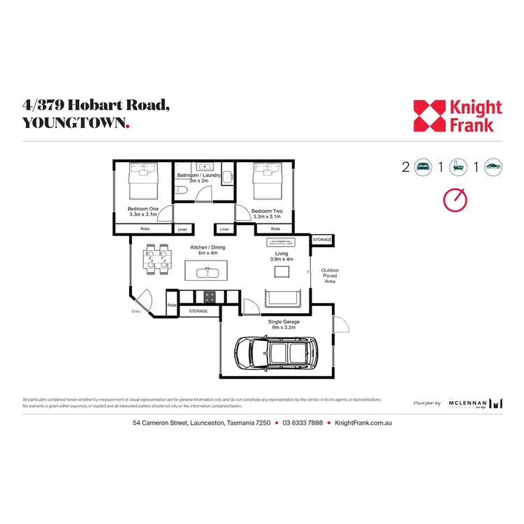 Floorplan of Homely unit listing, 4/379 Hobart Road, Youngtown TAS 7249