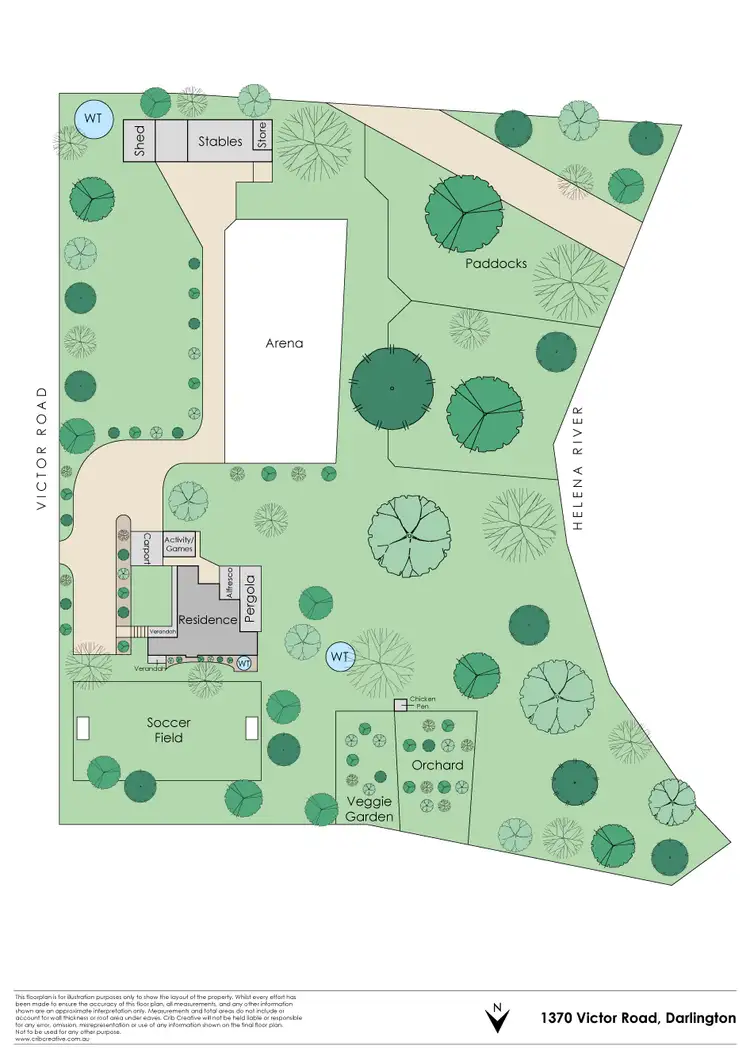 Floorplan of Homely house listing, 1370 Victor Road, Darlington WA 6070