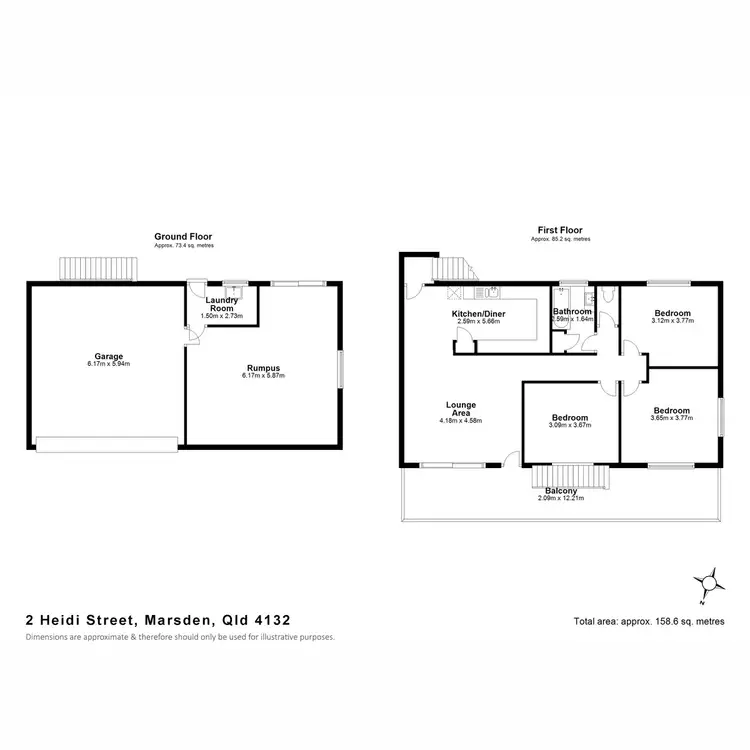 Floorplan of Homely house listing, 2 Heidi Street, Marsden QLD 4132