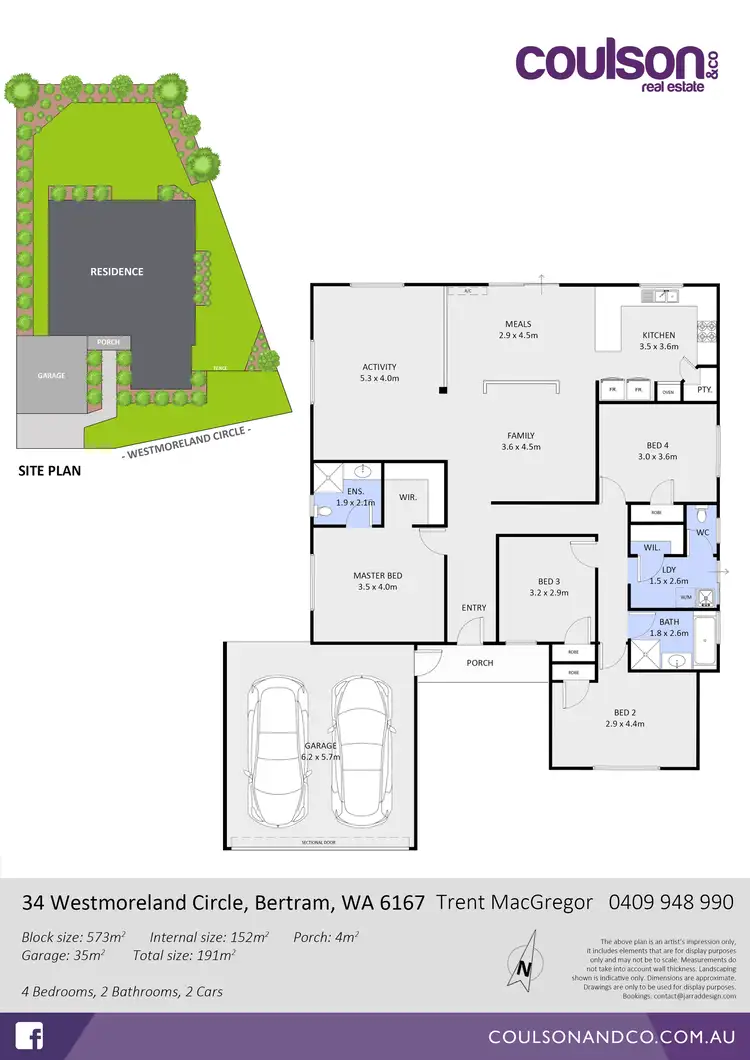 Floorplan of Homely house listing, 34 Westmoreland Circle, Bertram WA 6167