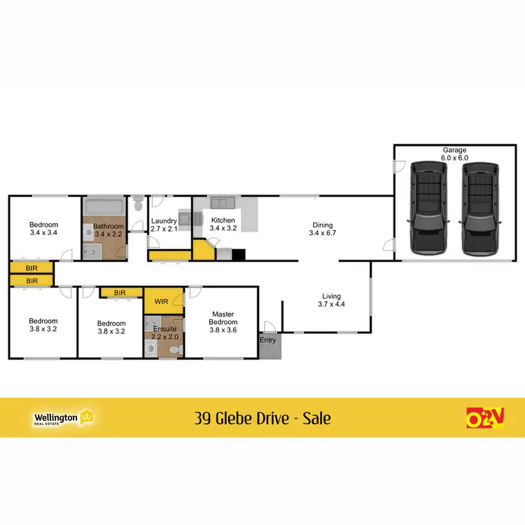 Floorplan of Homely house listing, 39 Glebe Drive, Sale VIC 3850